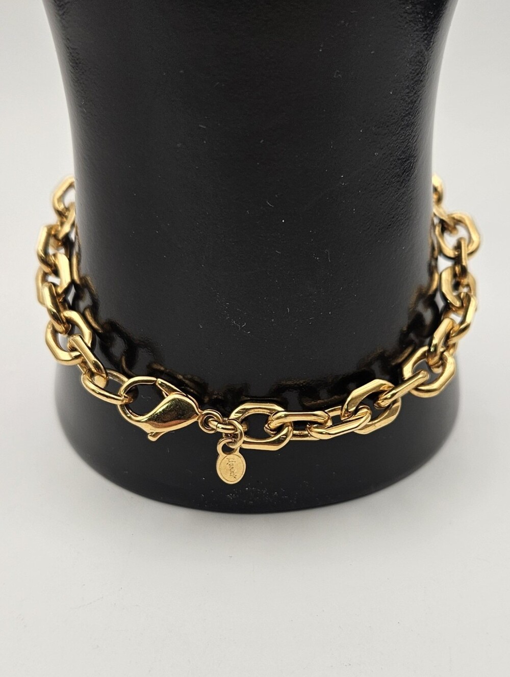 Monet Chain Bracelet Gold Tone Size 6.5 Jewelry Vintage - Picture 2 of 8